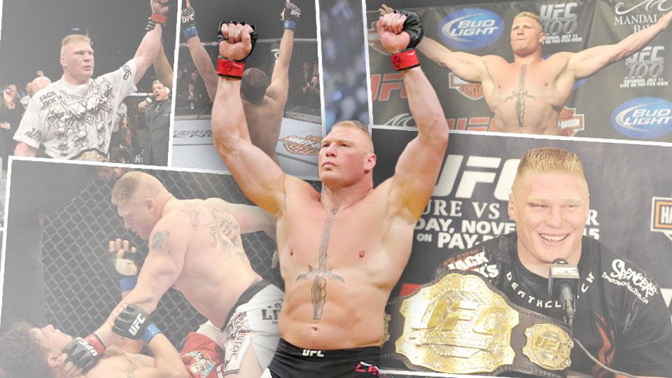 Petarung asal Amerika Serikat, Brock Lesnar memutuskan untuk tidak melanjutkan kariernya di arena Mixed Martial Art (MMA). - INDOSPORT